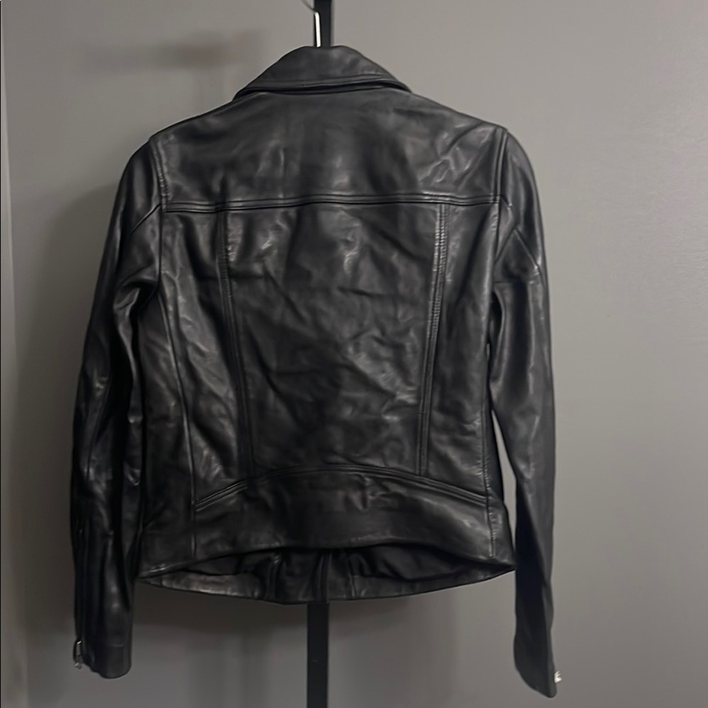 NWT, ALLSAINTS Black Leather Jacket - Picture 5 of 9